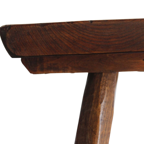 Live Edge Wooden Console Table, France, 1950s