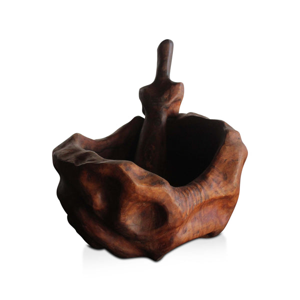 Wood Bowl and Pestle, France, 1950s