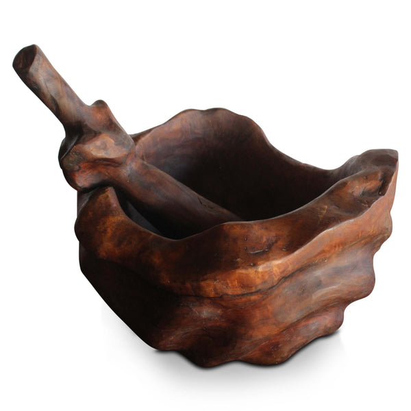 Wood Bowl and Pestle, France, 1950s