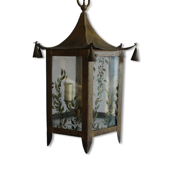 Pagoda Lantern Pendant, France, 1950s