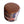 Leather-look top on geometric kilim pouf in red, navy, and cream tones