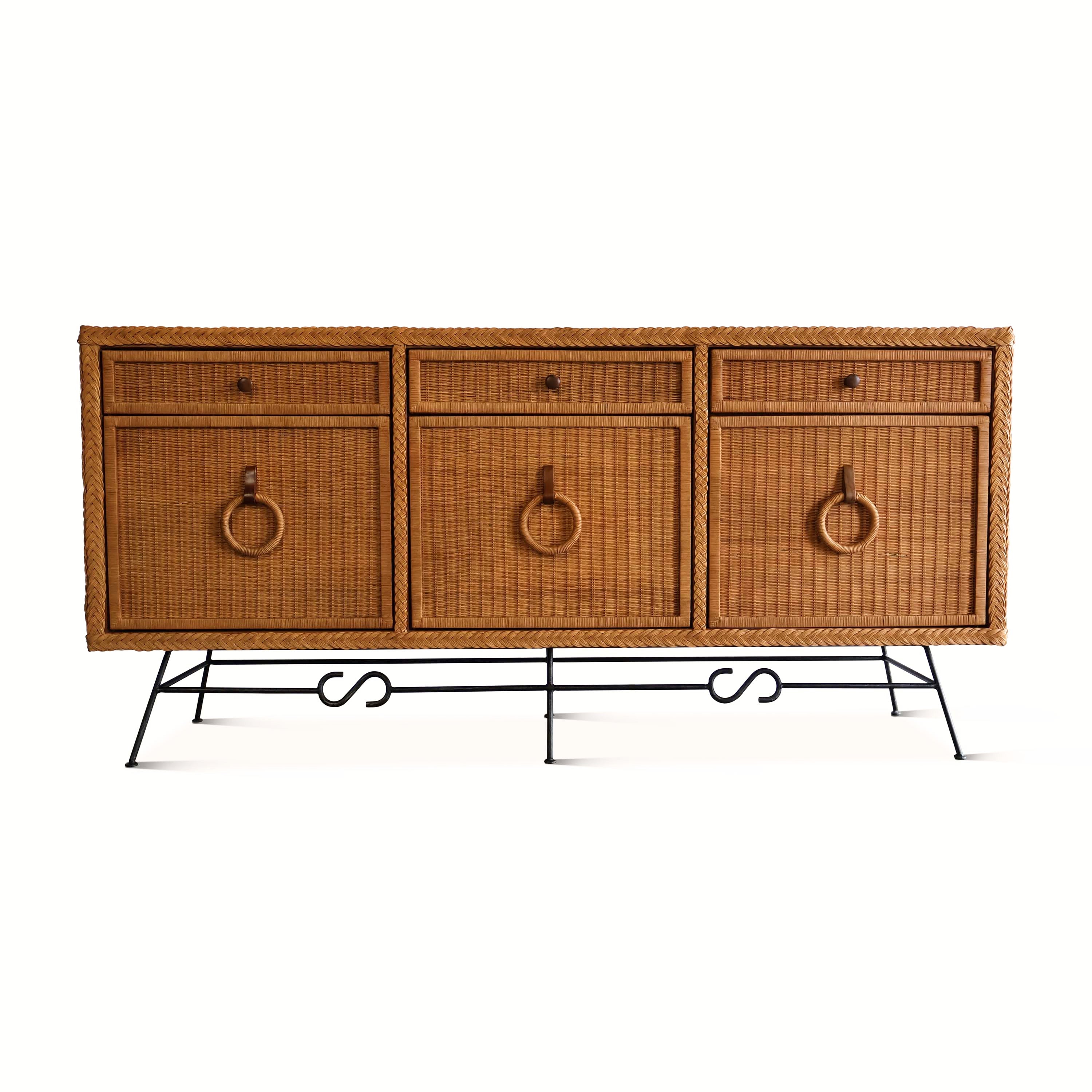 Wicker Credenza