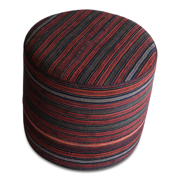Pair of Poufs in a Moroccan Textile