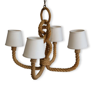 Rope Chandelier by Audoux-Minet