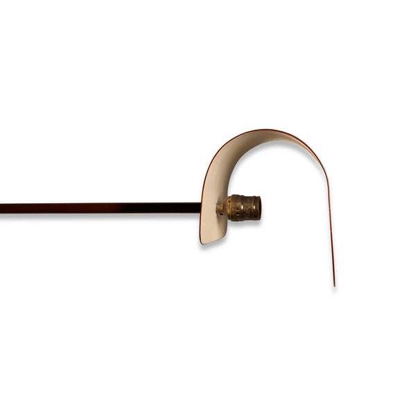 Vintage Pair of Red Articulating Wall Sconces, France, 1970s