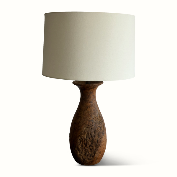 Wood Vase Lamp