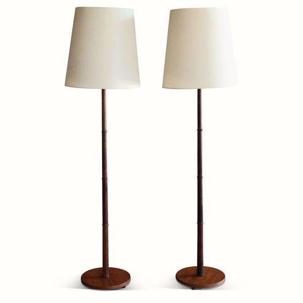 Danish Floor Lamps in Rosewood