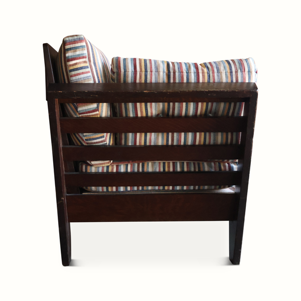 Antique Arts & Crafts Style Oak Sofa