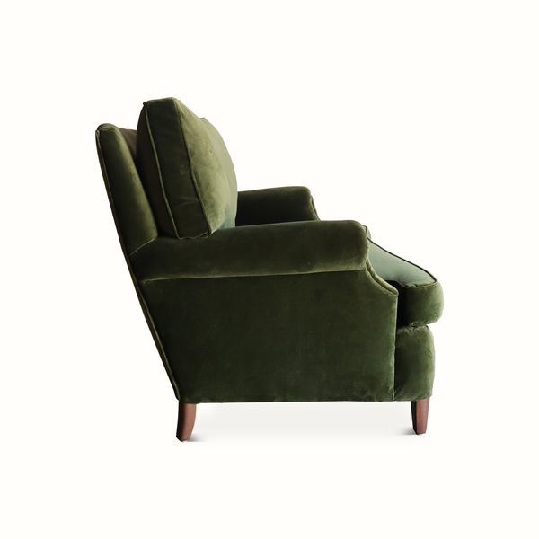 Pair of 1940s Green Velvet French Sofas