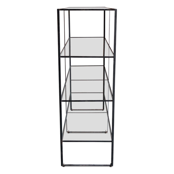 Iron and Glass Etagere by Frederick Wienberg