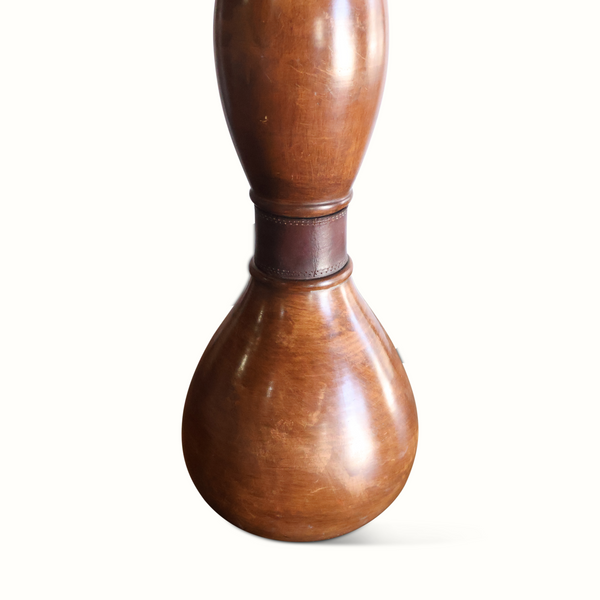 Ceramic & Leather Table Lamp