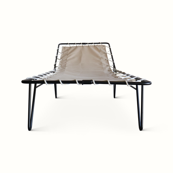 California Modernist Iron Outdoor Chaise Lounge Chair