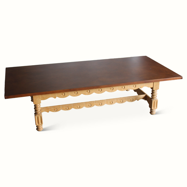 Oak & Leather Coffee Table by Henning Kjaernulf