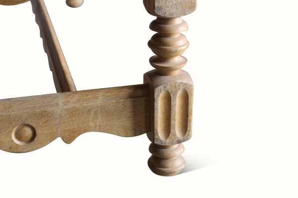 Oak & Leather Coffee Table by Henning Kjaernulf