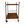 Wicker & Forged Iron Bar Cart