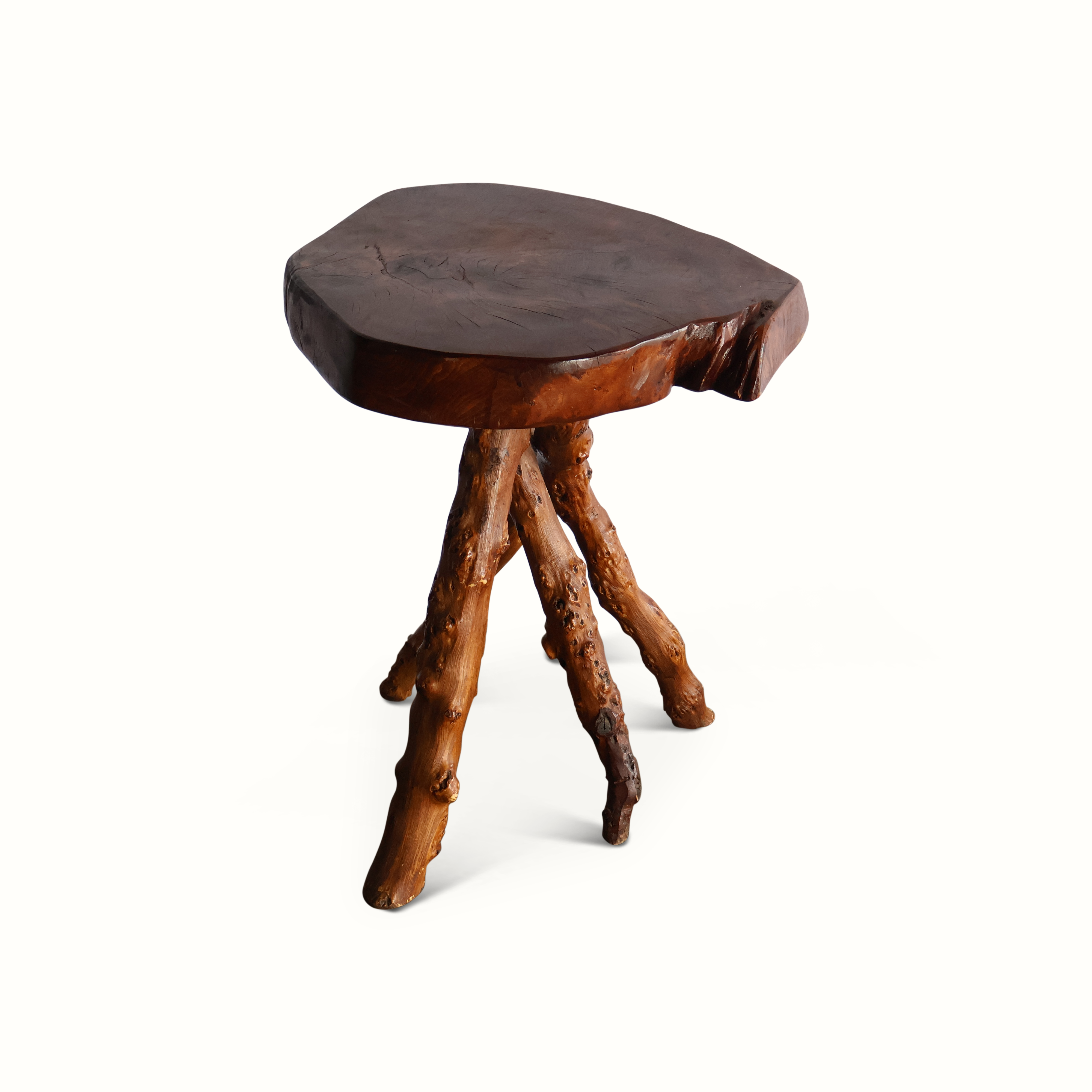 Rustic Live Edge Side Table