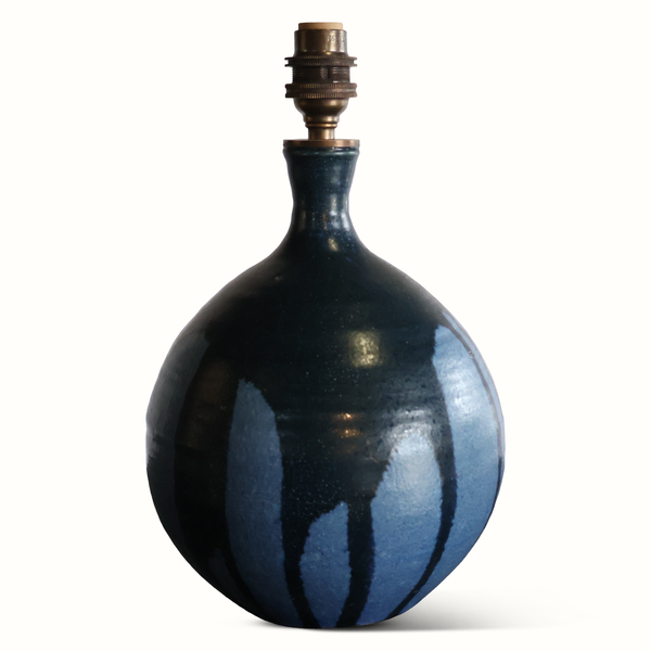 Blue Pottery Drip Glaze Lamp