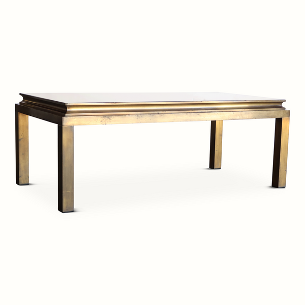 Brass & Smoked Mirror Coffee Table