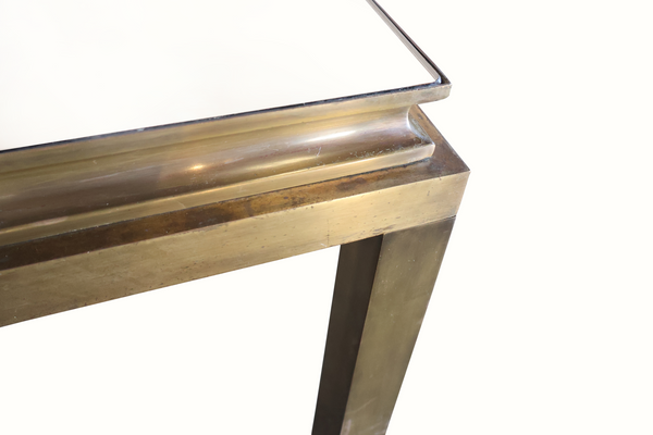 Brass & Smoked Mirror Coffee Table