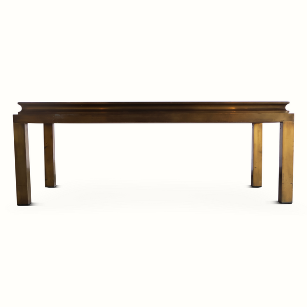 Brass & Smoked Mirror Coffee Table
