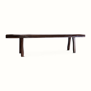 Live Edge Brutalist Wood Bench