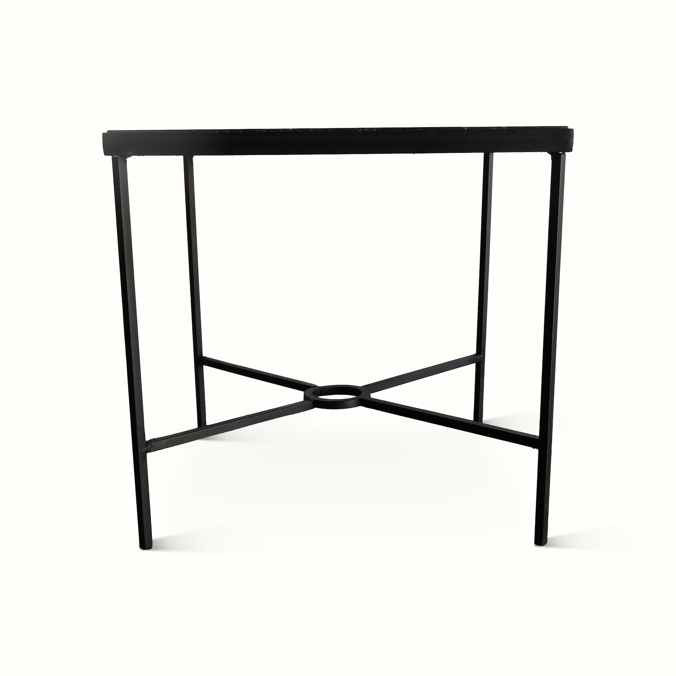 Wrought Iron and Stone Table