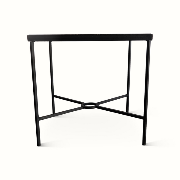 Wrought Iron and Stone Table