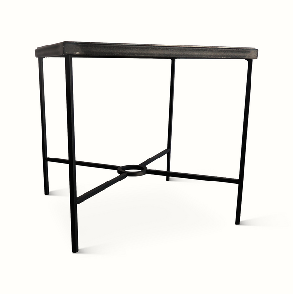 Wrought Iron and Stone Table