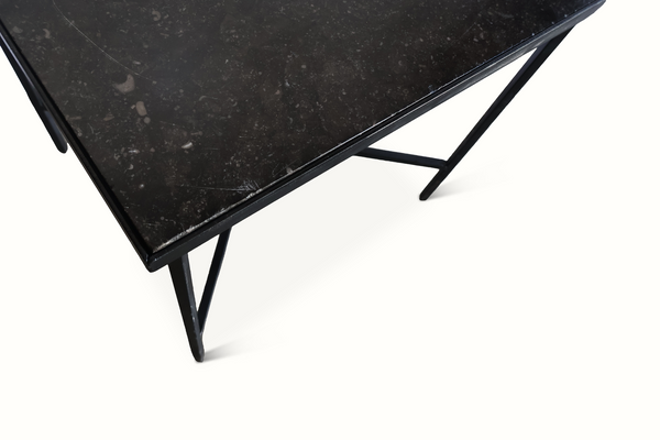 Wrought Iron and Stone Table