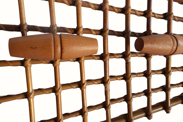 Olaf Von Bohr Bamboo & Rattan Coat Rack Hanger