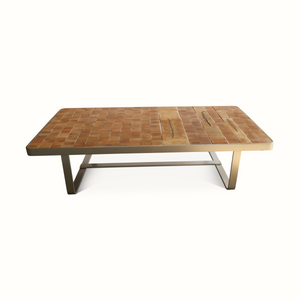 Steel & Ceramic Tile Coffee Table by Roger Capron