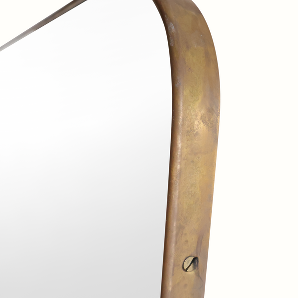 Pair of Brass Framed Wall Mirrors