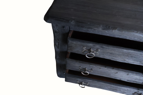 Ebonized Oak Chest of Drawers