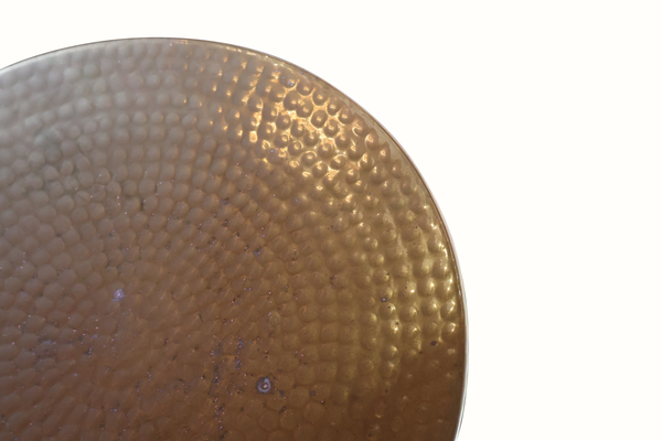 Pair of Hammered Brass Candle Sconces