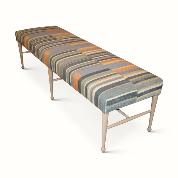 Madison Bench in a Vintage Wool Textile