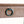 Cerused oak console drawer front with teal ring handle