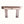 Cerused oak moderne wall console table with one drawer and teal ring pull, angled view