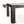 Antique Moroccan table angled view with carved posts and open underside