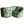 Loveseat sofa with fig-leaf print upholstery, rounded arms and seat cushions
