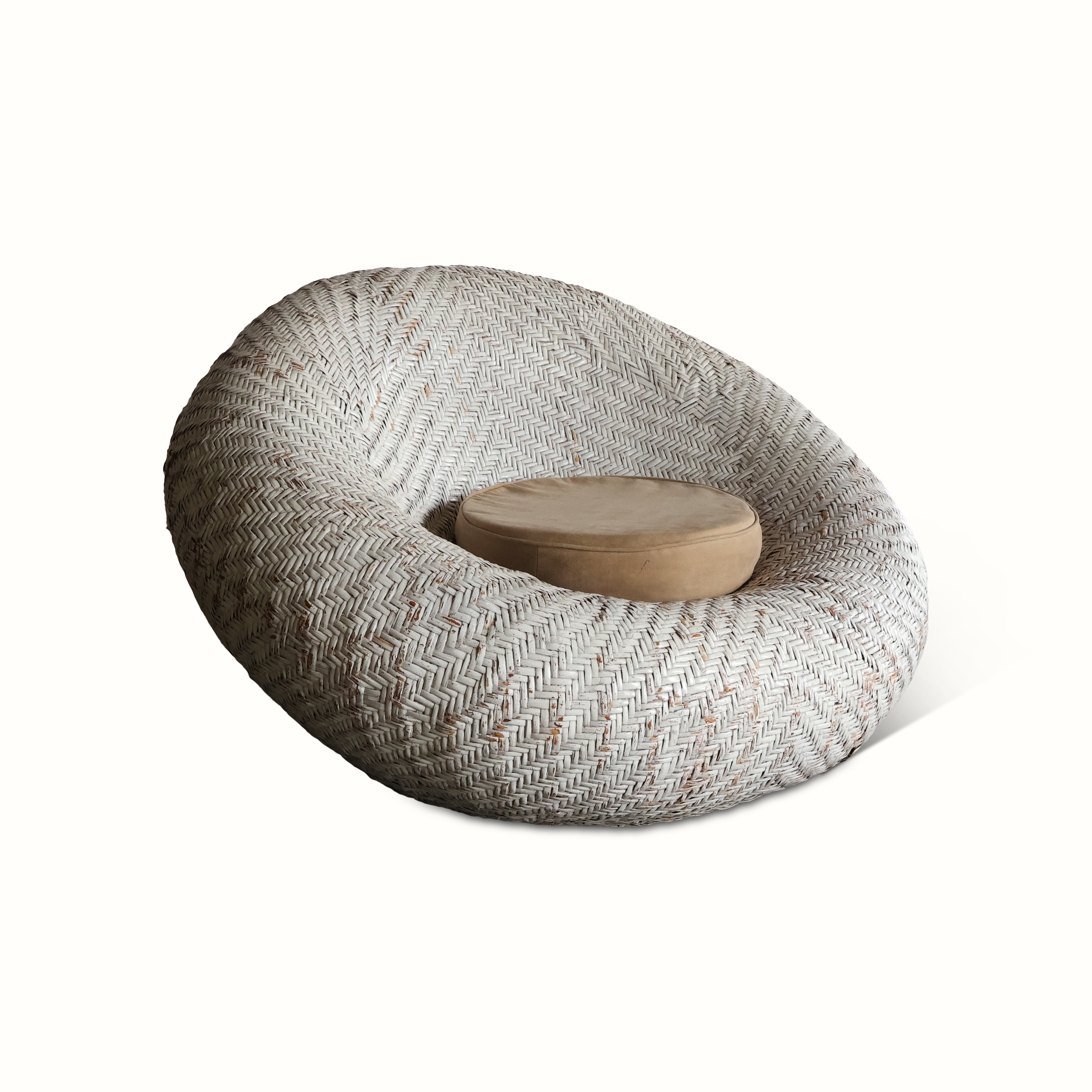 French Rattan Lounge Chair