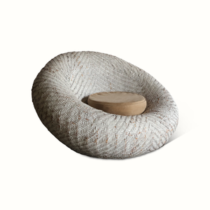 French Rattan Lounge Chair