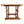 Wooden side table with turned legs and rectangular trestle stretcher