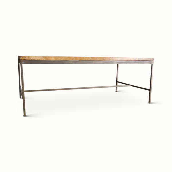Brass & Stone Coffee Table by Paul McCobb