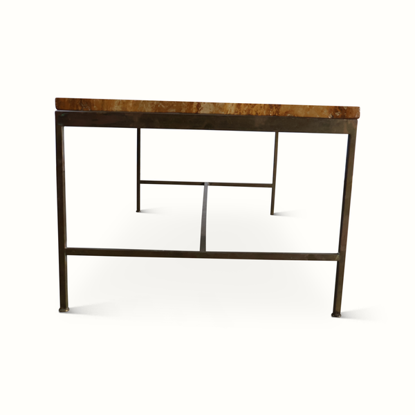 Brass & Stone Coffee Table by Paul McCobb