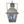 Hanging metal lantern with dome top, clear glass panels, and three white candle sleeves