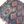 Kilim carpet bench seat with red blue cream squares and cross-stitch style motifs