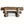 Live-edge wooden bench with solid plank backrest, thick seat, and squared log legs