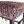 Patterned fabric seat with nailhead trim on dark wooden stool leg