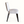 Light leather accent chair with tall back, cushioned seat, and dark wooden legs