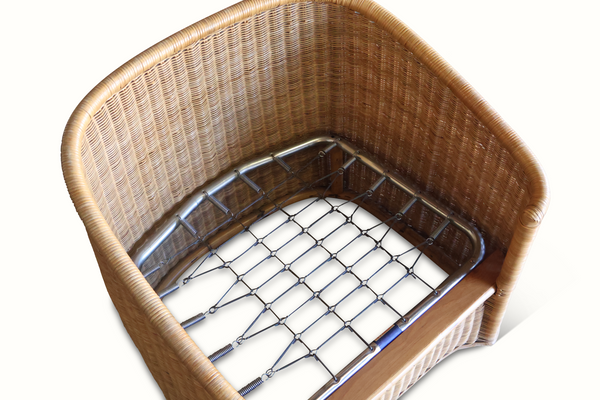 Pair of 1970s Italian Wicker Chairs